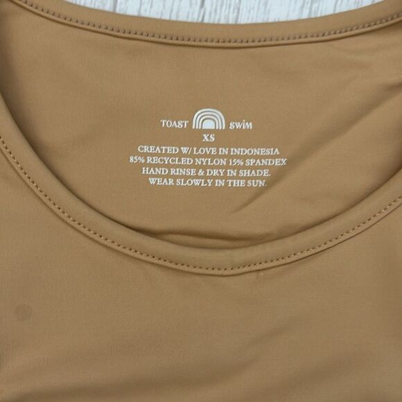 Toast Swim Signature Peek a Boo Top in Latte - Picture 4 of 5